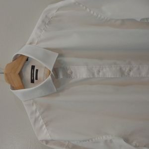 Indochino Made For You White Cotton Dress Shirt 17.5 - 34
